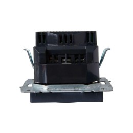 Розетка BRITE РЮш11-1-БрМ 16А с USB A+C 18Вт с заземл. защ. шторки механизм маренго IEK BR-R14-16-U2