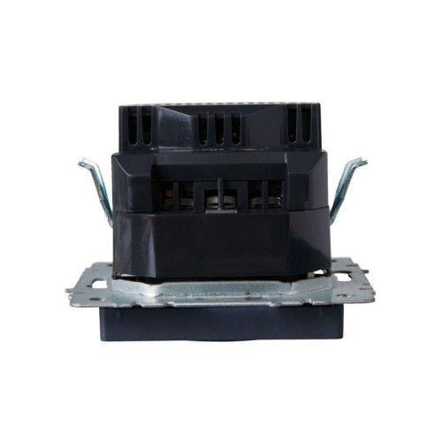 Розетка BRITE РЮш11-1-БрМ 16А с USB A+C 18Вт с заземл. защ. шторки механизм маренго IEK BR-R14-16-U2