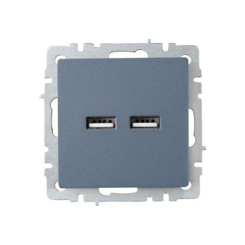 Розетка BRITE USB A+A 3.1А РЮ10-1-БрМ механизм маренго IEK BR-U21-D31-K35