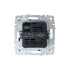 Розетка BRITE USB A+A 3.1А РЮ10-1-БрМ механизм маренго IEK BR-U21-D31-K35
