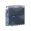 Розетка BRITE USB A+A 3.1А РЮ10-1-БрМ механизм маренго IEK BR-U21-D31-K35