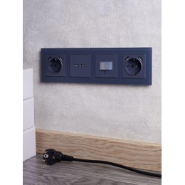 Розетка BRITE USB A+A 3.1А РЮ10-1-БрМ механизм маренго IEK BR-U21-D31-K35