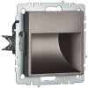 Подсветка светодиодная BRITE встраив. ПЛ20-БрТБ механизм бронза IEK BR-FL20-K45