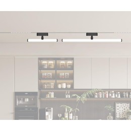 Светильник светодиодный трековый MTR16 4208 8Вт 4000К 200град. BL IP20 низковольтный Pro черн. JazzW