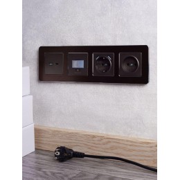 Розетка BRITE USB A+C 18Вт РЮ11-1-БрТБ механизм бронза IEK BR-U22-018-K45