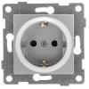 Механизмм розетки 1-м СП Ugra 16А IP20 с заземл. серебр. GUSI С11Р3-004