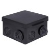 Коробка распаячная КМР-030-031 с крышкой 80х80х50 7 мембранных вводов IP54 черн. EKF plc-kmr-030-031