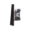 Выключатель 1-кл. СП STRONG MIELE 10А с подсветкой антрацит Kranz KR-78-0713-5