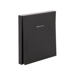 Выключатель 1-кл. СП STRONG MIELE 10А с подсветкой антрацит Kranz KR-78-0713-5