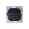 Розетка BRITE РЮш10-2-БрЧ 16А с USB A+A 3.1А с заземл. защ. шторки механизм черн. IEK BR-R14-16-U21-