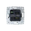 Розетка BRITE USB A+A 3.1А РЮ10-1-БрЧ механизм черн. IEK BR-U21-D31-K02