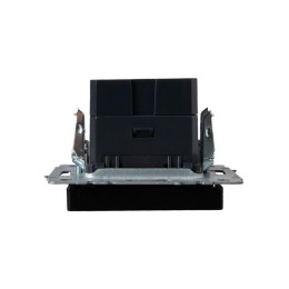 Розетка BRITE USB A+A 3.1А РЮ10-1-БрЧ механизм черн. IEK BR-U21-D31-K02