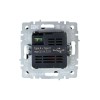 Розетка BRITE USB A+C 18Вт РЮ11-1-БрЧ механизм черн. IEK BR-U22-018-K02