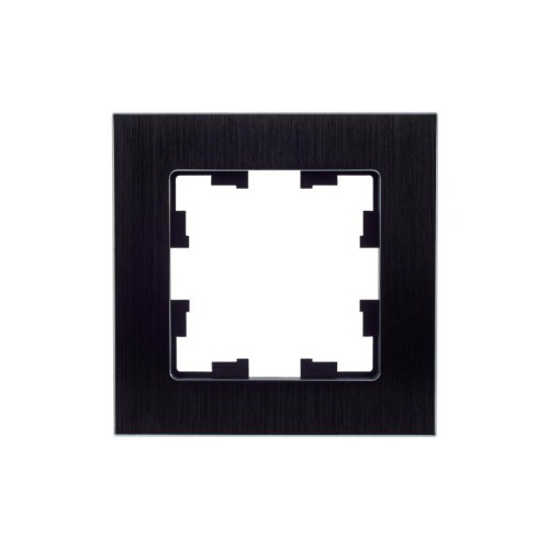Рамка 1-м BRITE РУ-1-1-БрЧ металл черн. IEK BR-M12-M-K02