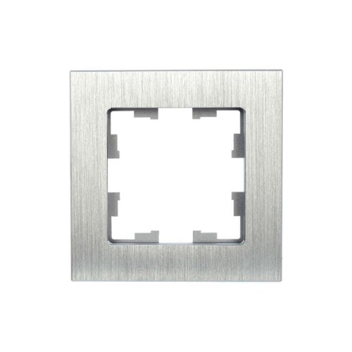Рамка 1-м BRITE РУ-1-1-БрА металл алюм. IEK BR-M12-M-K47