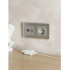 Рамка 2-м BRITE РУ-2-1-БрА металл алюм. IEK BR-M22-M-K47