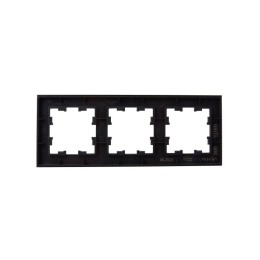Рамка 3-м BRITE РУ-3-1-БрЧ металл черн. IEK BR-M32-M-K02