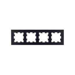 Рамка 4-м BRITE РУ-4-1-БрЧ металл черн. IEK BR-M42-M-K02