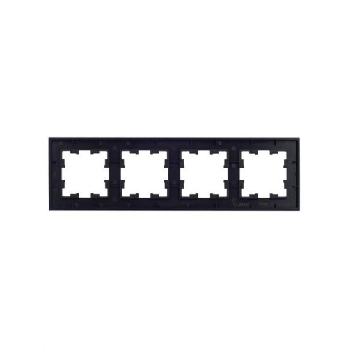 Рамка 4-м BRITE РУ-4-1-БрЧ металл черн. IEK BR-M42-M-K02