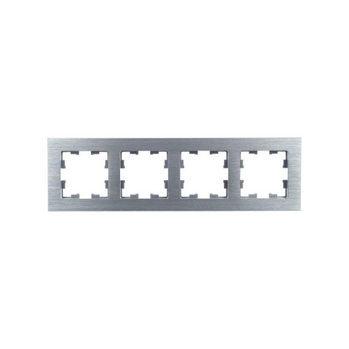 Рамка 4-м BRITE РУ-4-1-БрА металл алюм. IEK BR-M42-M-K47