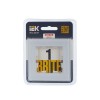 Рамка 1-м BRITE РУ-1-2-БрБ стекло бел. IEK BR-M12-G-K01