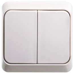 Выключатель 2-кл. ОП Этюд 10А IP20 крем. SE BA10-002K