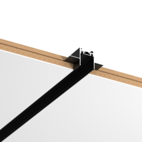 Шинопровод магнитный встраиваемый в гипсокартон 2м для магнитной системы Galakti черн. VARTON V4-R7-