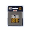 Рамка 1-м BRITE РУ-1-2-БрД стекло дым. IEK BR-M12-G-K30
