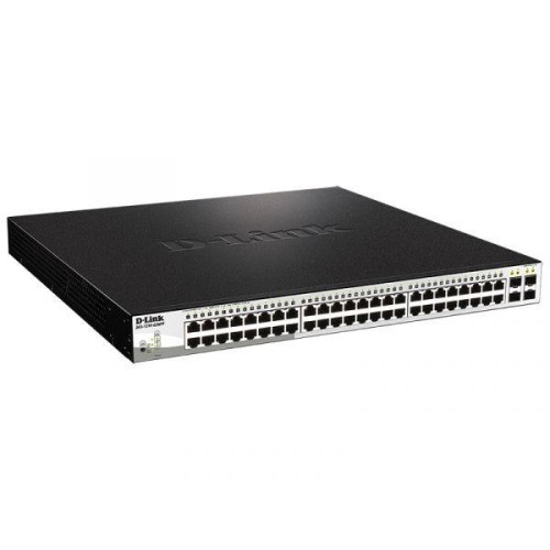 Коммутатор настраиваемый DGS-1210-52MPP/E2A WebSmart (48 порта 10/100/1000Base-T; PoE 802.3af/802.3a