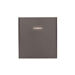 Выключатель 1-кл. СП STRONG MIELE 10А с подсветкой графит Kranz KR-78-0713-6