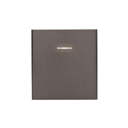 Выключатель 1-кл. СП STRONG MIELE 10А с подсветкой графит Kranz KR-78-0713-6