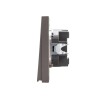 Выключатель 1-кл. СП STRONG MIELE 10А с подсветкой графит Kranz KR-78-0713-6