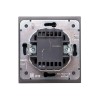 Выключатель 1-кл. СП STRONG MIELE 10А с подсветкой графит Kranz KR-78-0713-6