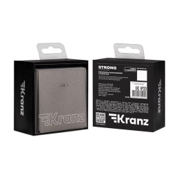 Выключатель 1-кл. СП STRONG MIELE 10А с подсветкой графит Kranz KR-78-0713-6