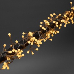 Гирлянда светодиодная "Мишура LED" 3м 288LED желт. 18Вт 220-240В IP20 провод ПВХ прозр. Neon-Night 3