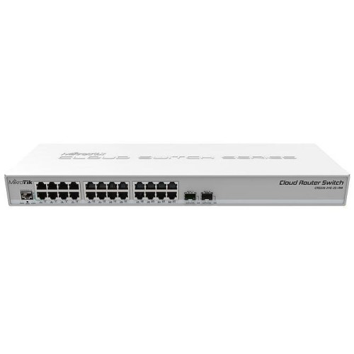 Коммутатор CRS326-24G-2S+RM Cloud Router Switch 326-24G-2S+RM с RouterOS L5 1U монтаж в стойку Mikro