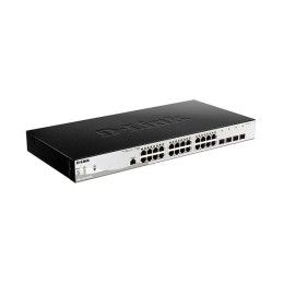 Коммутатор управляемый L2 DGS-1210-28/ME/P/B2A (24 порта 10/100/1000Base-T и 4 порта 1000Base-X SFP