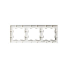 Рамка 3-м BRITE РУ-3-2-БрБ стекло бел. IEK BR-M32-G-K01