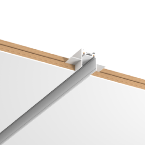 Шинопровод магнитный встраиваемый в гипсокартон 1.5м для магнитной системы Galakti бел. VARTON V4-R7