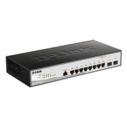 Коммутатор L2 DGS-1210-10/ME/B2A (8 портов 10/100/1000Base-T и 2 порта 1000Base-X SFP) D-link 185564
