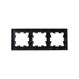 Рамка 3-м BRITE РУ-3-2-БрЧ стекло черн. IEK BR-M32-G-K02