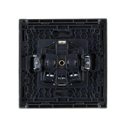 Розетка СП FORTE&PIANO FP516 16А с заземл. без защ. шторок винт. крепл. сталь IEK FP-R11-16-K46