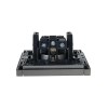 Розетка СП FORTE&PIANO FP516 16А с заземл. без защ. шторок винт. крепл. сталь IEK FP-R11-16-K46