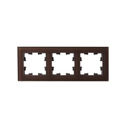 Рамка 3-м BRITE РУ-3-2-БрТБ стекло темн. бронза IEK BR-M32-G-K45