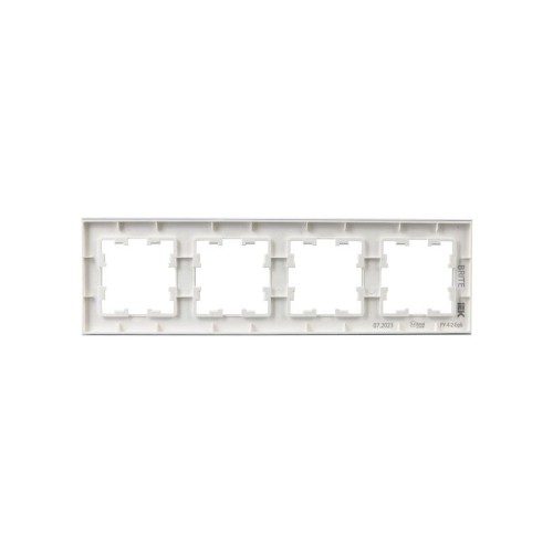 Рамка 4-м BRITE РУ-4-2-БрБ стекло бел. IEK BR-M42-G-K01