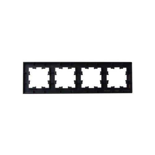 Рамка 4-м BRITE РУ-4-2-БрЧ стекло черн. IEK BR-M42-G-K02