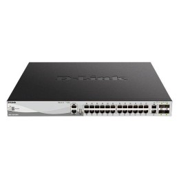 Коммутатор управляемый стекируемый L3 DGS-3130-30PS/B1A (24 порта 10/100/1000Base-T - PoE (30Вт) 2 п