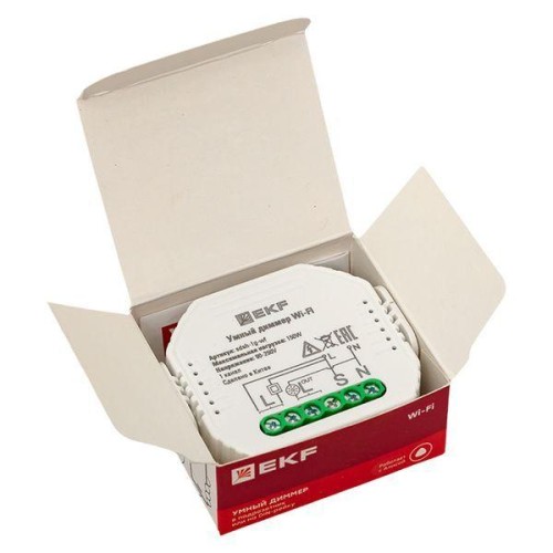 Диммер в подрозетник 1-канальный Умный Wi-Fi Connect EKF sdsh-1g-wf