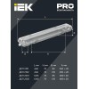 Светильник ДСП 2202 под LED лампу 2хT8 1200мм IP65 IEK LDSP0-2202-2X120-K01