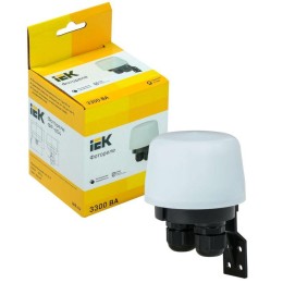 Фотореле ФР 604 3300ВА IP66 бел. IEK LFR20-604-3300-K01